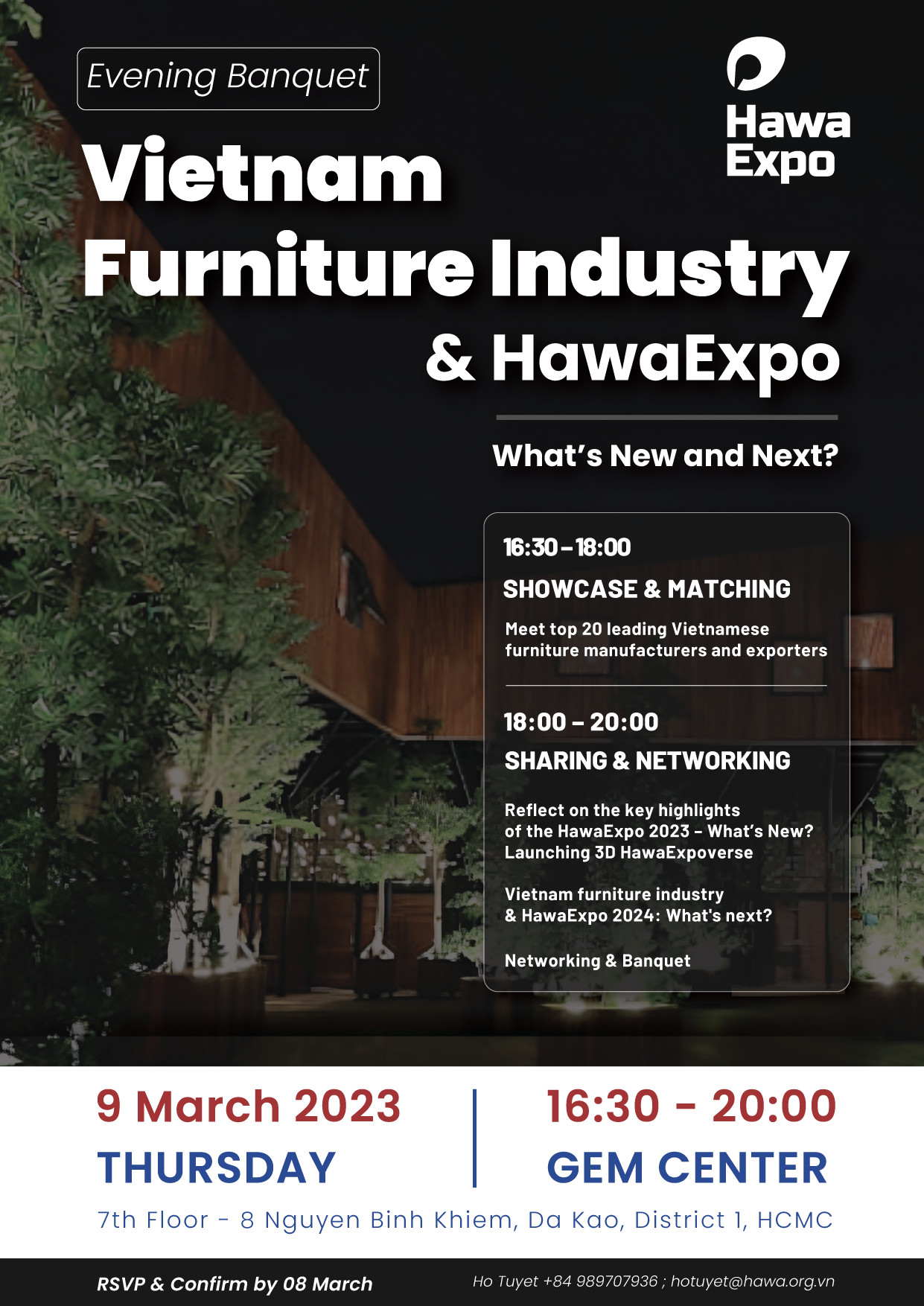 Evening Banquet “Vietnam Furniture Industry and HawaExpo: What’s New and Next?”