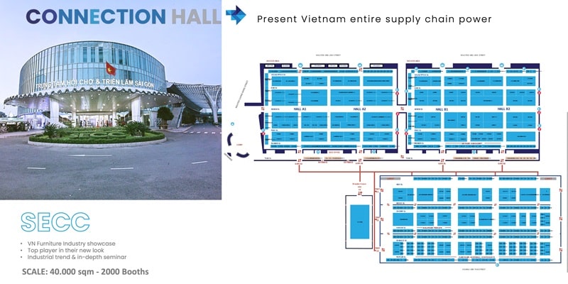 Ho Chi Minh Furniture Exhibitor List at HawaExpo 2024: Everything You Need to Know 1 Connect Hall at SECC