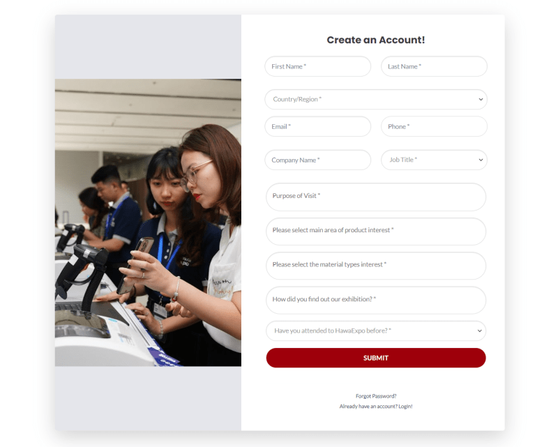 The Vietnam Furniture Expo Guide: Everything You Need to Know 4 Registration form