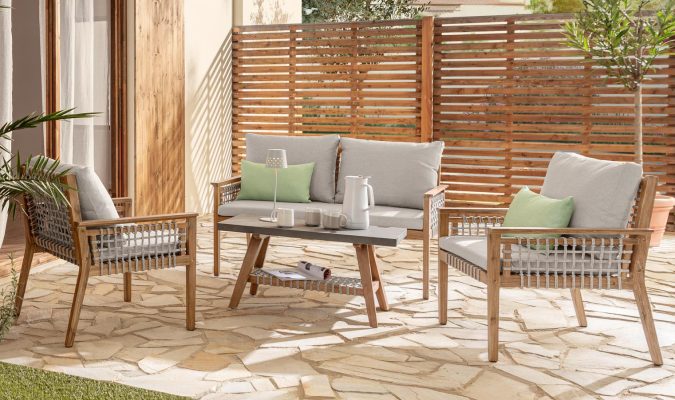 lounge set mit textilgeflecht 64491c4fb6a4d4ae586a49ca2f4a488f